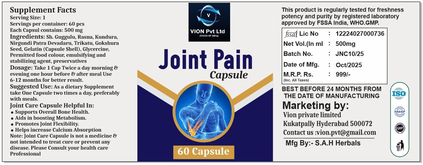Joint Pain capsules 60